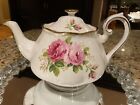 Stunning Royal Albert American Beauty Teapot Flower Spout Stamped 1941 Copyright