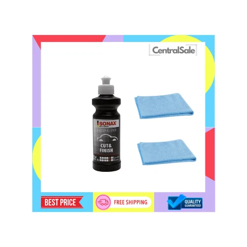 Sonax Cut & Finish 250ml + 2 Free Towels FREE SHIPPING - Image 1 of 1