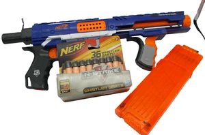 Nerf N Strike Rampage 18er Magazin + 36 Whistler Darts 2011 Getestet Bundle - Bild 1 von 9