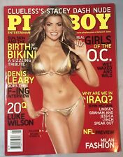 2006 Playboy Magazine August Monica Leigh Cover Girls Of The OC Feature