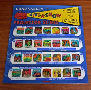 STINGRAY Vintage 60’s Chad Valley Give A Show Projector Slides still carded x 4 - Picture 1 of 2