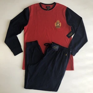 Polo Ralph Lauren Para Hombres Punto Gofre Top/Pantalón Azul Prendas para Dormir Conjunto Talla XL - Imagen 1 de 11