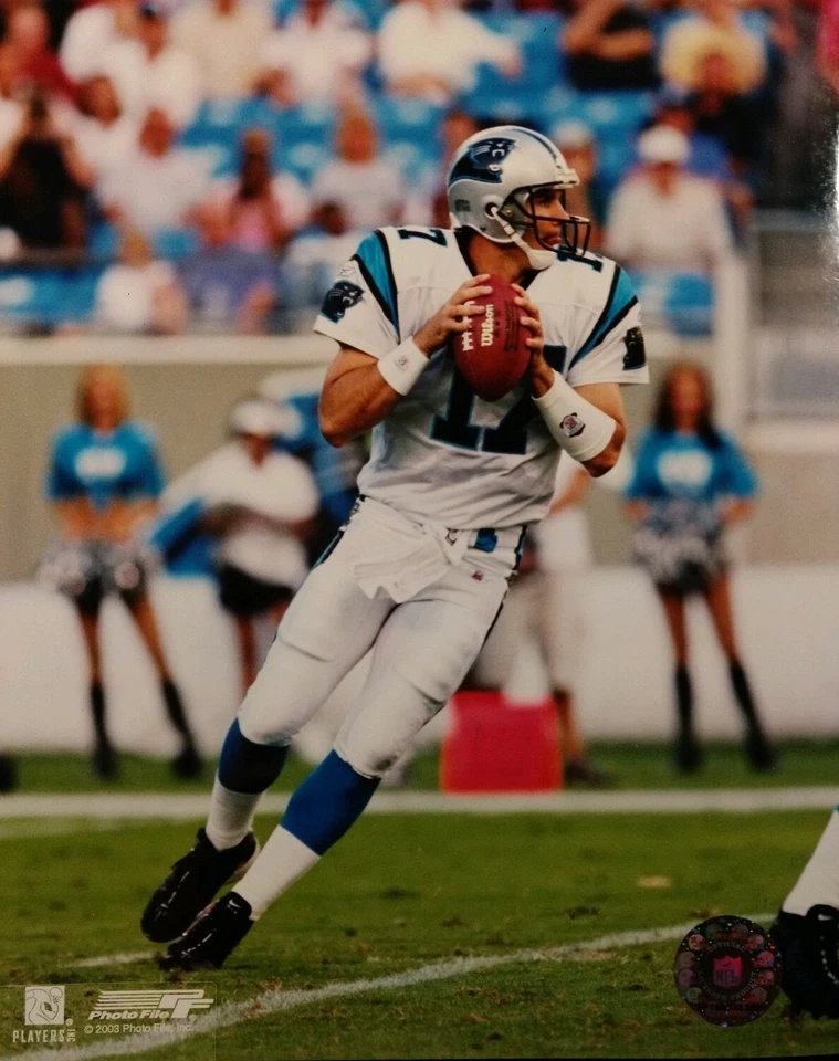 Camiseta deportiva blanca JAKE DELHOMME Carolina Panthers 8X10 FOTO DE ACCIÓN Foto 1 de 1