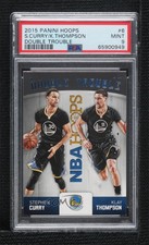 2015 Panini NBA Hoops Double Trouble Klay Thompson Stephen Curry #6 PSA 9 MINT