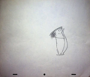 Dan Gordon 1950er Original handgezeichnet Produktion Layout Bleistift Hanna-Barbera #LF - Bild 1 von 2