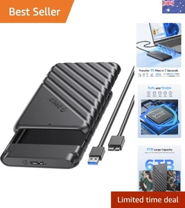 2.5" USB 3.0 SATA III Hard Drive Enclosure for HDD/SSD - Tool-Free & Portable - Picture 1 of 10