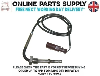 Exhaust Gas Temp Sensor For Volkswagen Touareg 4.2 V8 TDI 2010 To 2018 Brand New - Image 1 of 4