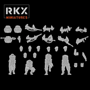 20mm 28mm ww2 British commando Multipart kit x20 figs bolt action - Picture 1 of 1