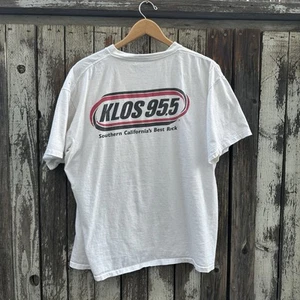 Camiseta De Colección 90a KLOS 95.5 FM Estación de Radio Rock del Sur de California Oneita - Imagen 1 de 8