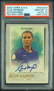 2020 Topps Allen & Ginter Alex Morgan On Card Auto - PSA 10/10 - Picture 1 of 2