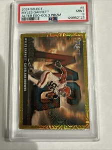 2024 Select Myles Garrett 9 Alter Ego-Gold Prizm /10 Cleveland Browns MG - Picture 1 of 3
