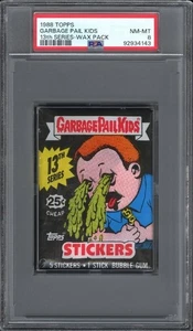 1988 Garbage Pail Kids 13th Series Wax Pack mit 0,25 PSA 8 NM-MT  - Bild 1 von 2