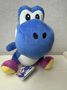 Super Mario All Stars dunkelblau Yoshi Plüschtier [Little Buddy] Stofftier Spielzeug PP - Bild 1 von 6