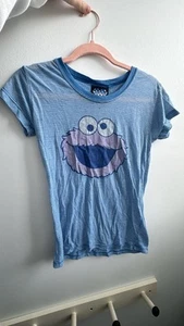 Striped Cotton Cookie Monster T-Shirt by Junk Food - Picture 1 of 4