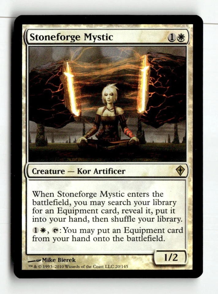 MTG Foil Stoneforge Mystic - Worldwake Moderately Played English - Image 1 of 3