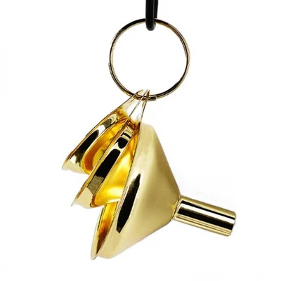 Embudo de acero inoxidable, paquete de 3 embudos de cocina de metal dorado, kit de grado alimenticio... Foto 1 de 4