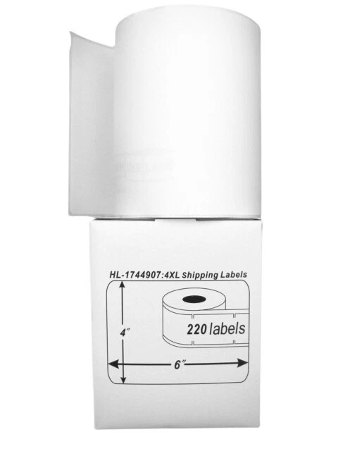 Dymo 1744907 4x6 inch 4XL Shipping Labels - 4 Pack