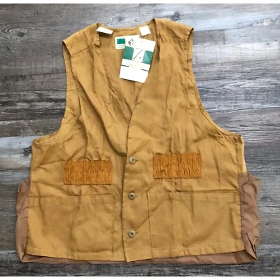 Game Winner Sportswear Mens XL Brown Button Hunting Vest New with Tags - Image 1 of 4