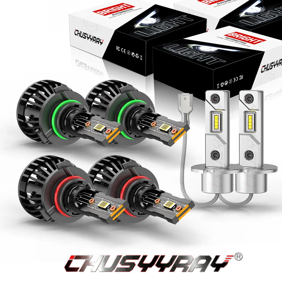 Combo de 6 faros LED altos bajos + faros antiniebla para Toyota Celica 1994-1999 Foto 1 de 4