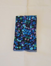 Handmade Fabric Travel Tissue Packet/Holder; Blue, Green, Purple, & Pink Disco