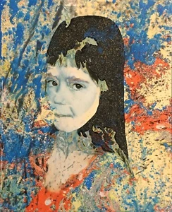 Jean Claude CHASTAING - Pittura A Olio Su Foto - Giovane Donna - Picture 1 of 2