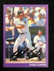 CHAD CURTIS RELIGIOUS AUTOGRAPHED SIGNED AUTO BASEBALL CARD PHILIPPIANS 4:13