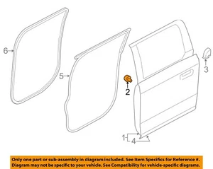 FORD OEM 15-22 F-150 Rear Door Door Components-Door Shell Bumper W717122S300 - Picture 1 of 2