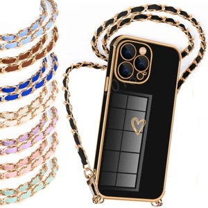 Für iPhone 16 15 14 13 Pro Max 12hülle mit Band Handykette Magnetisch Case Cover - Picture 1 of 18