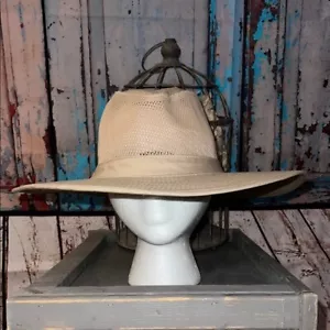 GOLDCOAST SUNWEAR women’s Wide Brim canvas and mesh Sun hat OSFM - Picture 1 of 7