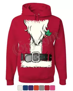 Santa's Jacket Hoodie Santa Claus Christmas Xmas Sweatshirt - Picture 1 of 2