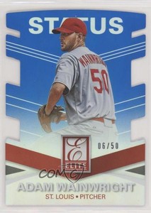 2015 Panini Elite Status Die-Cut /50 Adam Wainwright #71