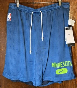 Nike Minnesota Timberwolves NBA Team Issued Reversible Practice Shorts Size XL-T - Picture 1 of 9