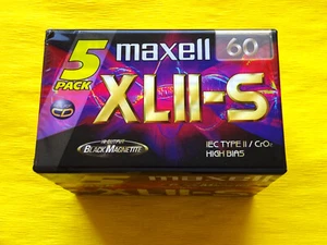 5x MAXELL XL II-S 60 Cassette Tapes 1998-2000 + OVP + SEALED + Im 5er-Pack + - Picture 1 of 3