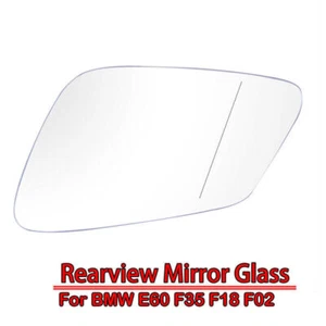 Left Mirror Glass Convex Heated Fit for BMW 5/6/7-Series E60 E61 F07 F10 F11 F12 - Picture 1 of 5
