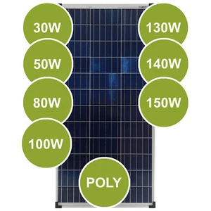 Solarpanel Modul 50 100 130 140 150 180 Watt Poly 18V 12V Solarsystem PV 0% MwSt - Bild 1 von 19