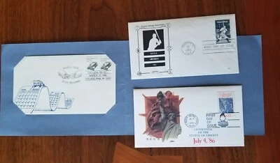 3 Commemorative USPS Stamped Envelopes - 1983, 1986 &1986 - Image 1 of 4