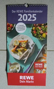 Rewe Wandkalender 2025 Jahreskalender Familienkalender * 4 Spalten * Rezepte * - Bild 1 von 3