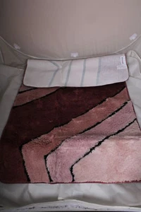 Webschatz Badeteppich rutschfest 70x120cm rosa / lila / pink flauschig weich - Bild 1 von 3