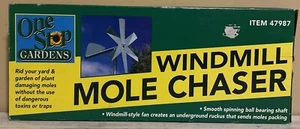 Vintage Windmill Mole Varmint Chaser Noise Maker for Garden Lawn Yard - Picture 1 of 2