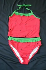 Gymboree WASSERMELON PICKNICK 2-teiliger Badeanzug roter Badeanzug neu mit Etikett 8 9 10 - Bild 1 von 2