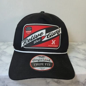 North Wilkesboro Carolina Speedway Black Truckers Hat Cap Nascar White Rope - Picture 1 of 7