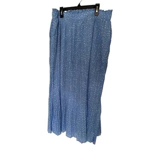 Exlura Women’s High Waisted Polka Dot Pleated Midi Skirt with pockets XXL - Picture 1 of 5