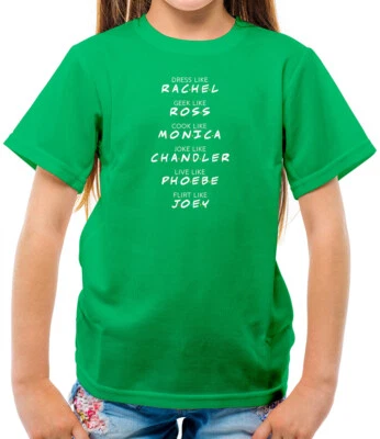 Friends Cast - Kids T-Shirt - TV - Fan - Love - Joey - Chandler - Merch - Ross - Image 1 of 4