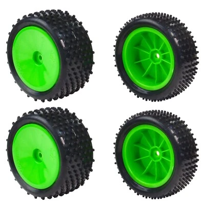 1/10 Rc Buggy Front/Rear Tires W/Wheels For Tamiya TT02B/ TT-02B Tyre - Image 1 of 4