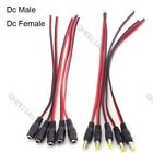 12V Female Male DC Power Socket Jack Plug Connector Cable Wire 5.5x2.1mm 20H
