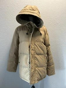 AFS Jeep Vintage Mens Down Fulled Hooded Winter Jacket Sz L - Picture 1 of 11