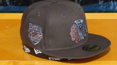 NHL Chicago Blackhawks Winter Classic New Era 59Fifty Fitted Black Hat - Image 1 of 4