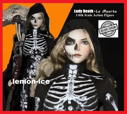 ⭐DELUXE⭐ TBLeague Phicen LADY DEATH LA MUERTA 1/6 Scale Female Action Figure Set Cover
