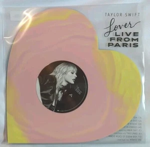 Taylor Swift - LOVER (Live From Paris) HEART SHAPED vinyl 2xLP Record - Picture 1 of 14