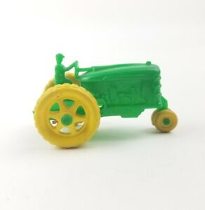 Vintage Green Banner Plastic Tractor Miniature